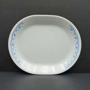 Corelle Morning Blue Platter Corning Blue Floral Oval Serving Plate